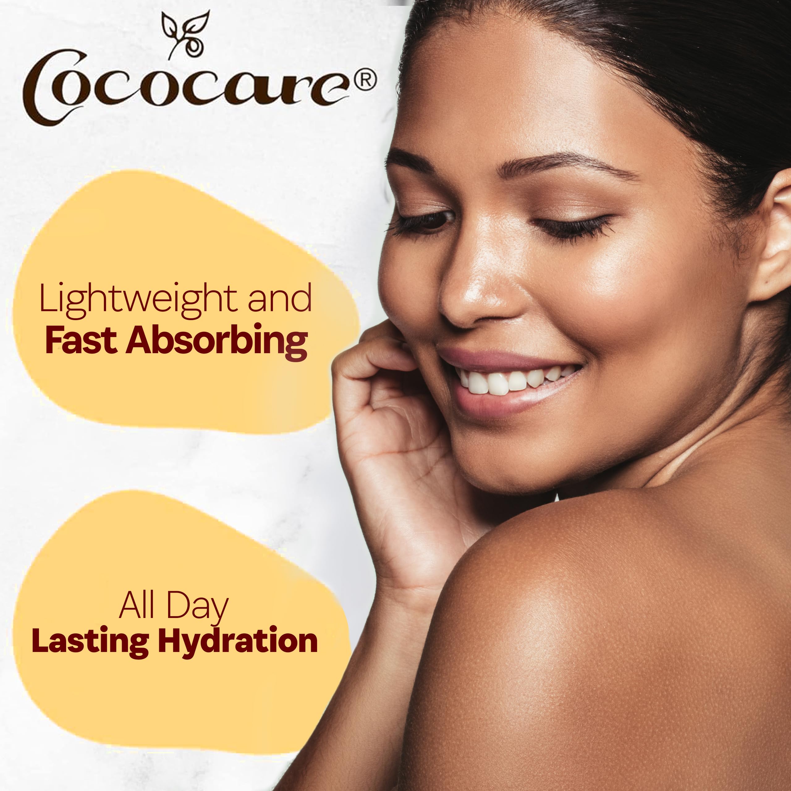 COCOCARE huile corporelle facile à appliquer et rapidement absorbée.