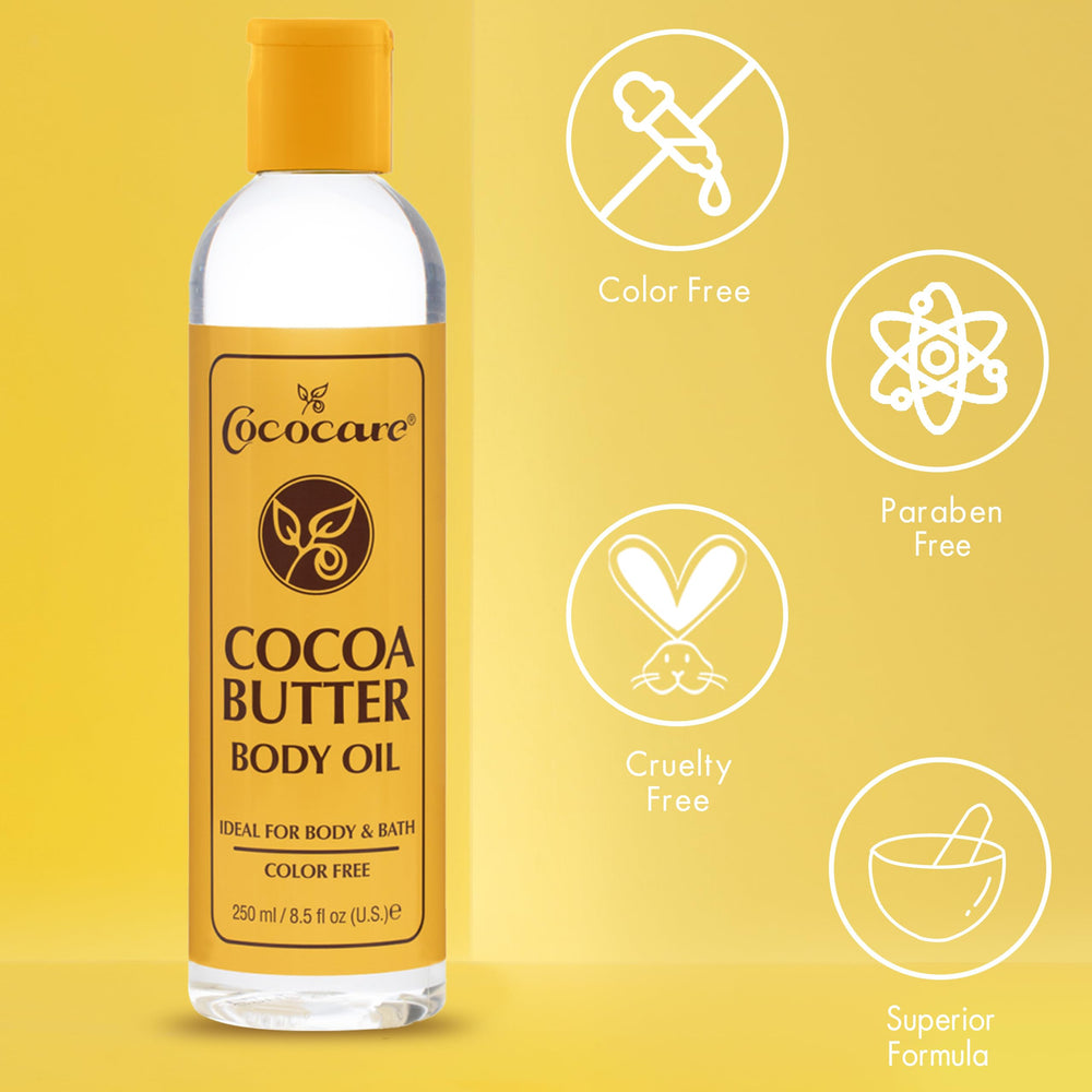 COCOCARE huile corporelle enrichie idéale en bain hydratant quotidien.