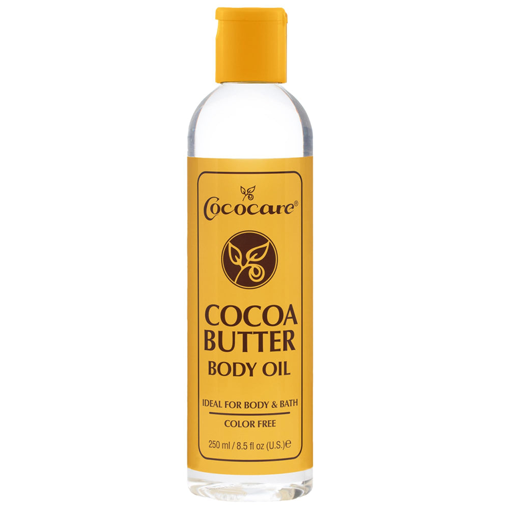 COCOCARE huile corporelle au beurre de cacao, absorption rapide et hydratation durable.