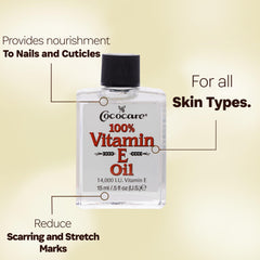 COCOCARE huile vitamine E sur cuticules et ongles sains.
