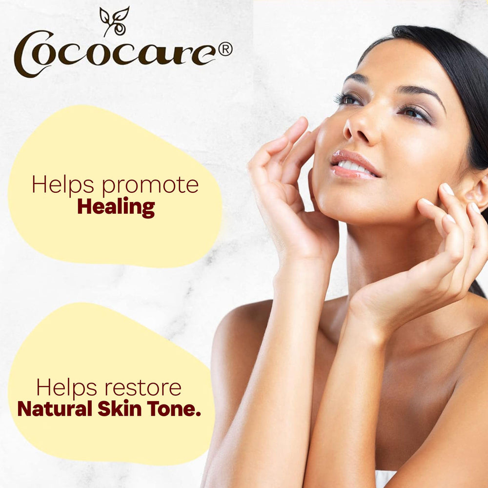 COCOCARE huile vitamine E massage visage pour détente et hydratation.