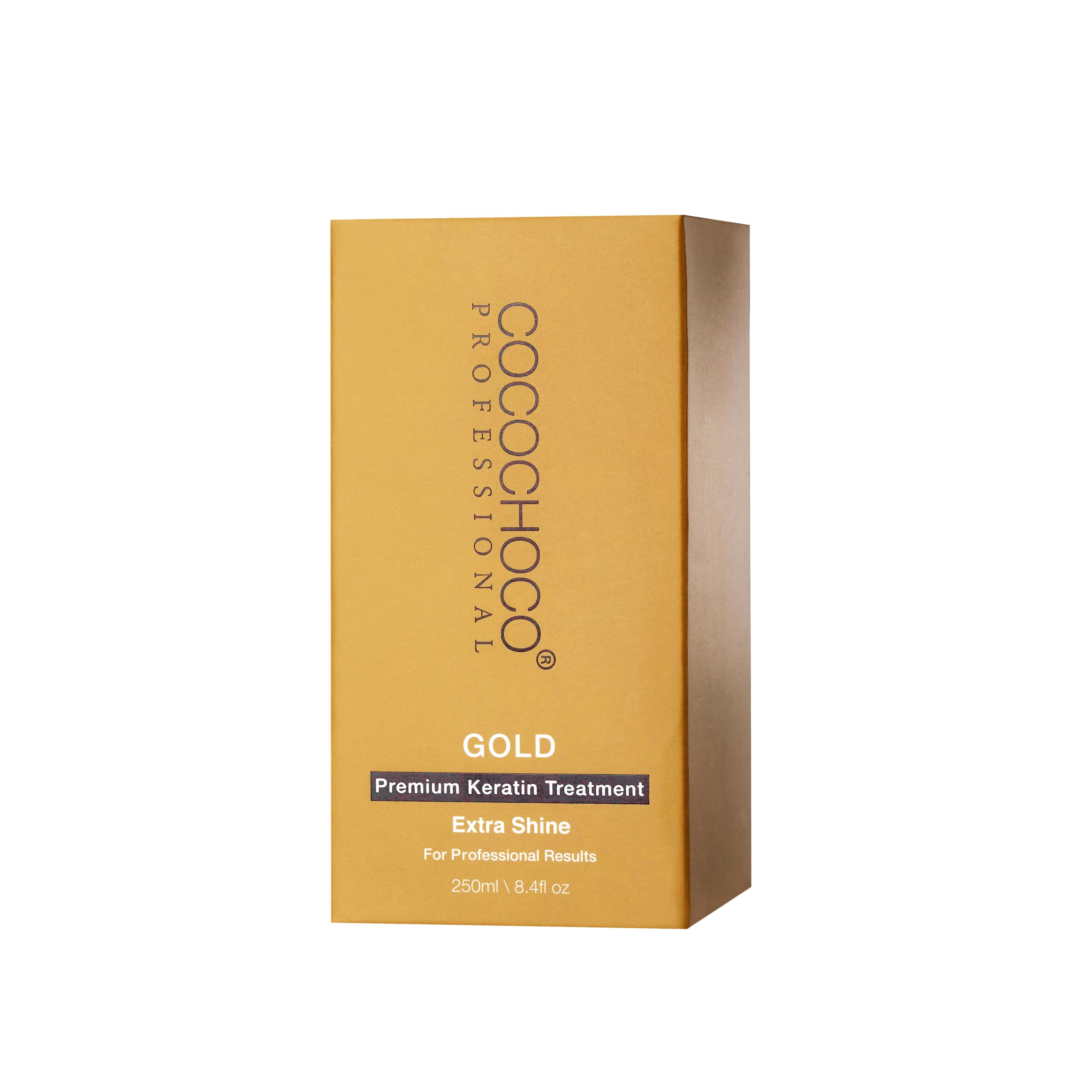 Cocochoco Gold Premium Keratin, cheveux lisses après traitement et brillance