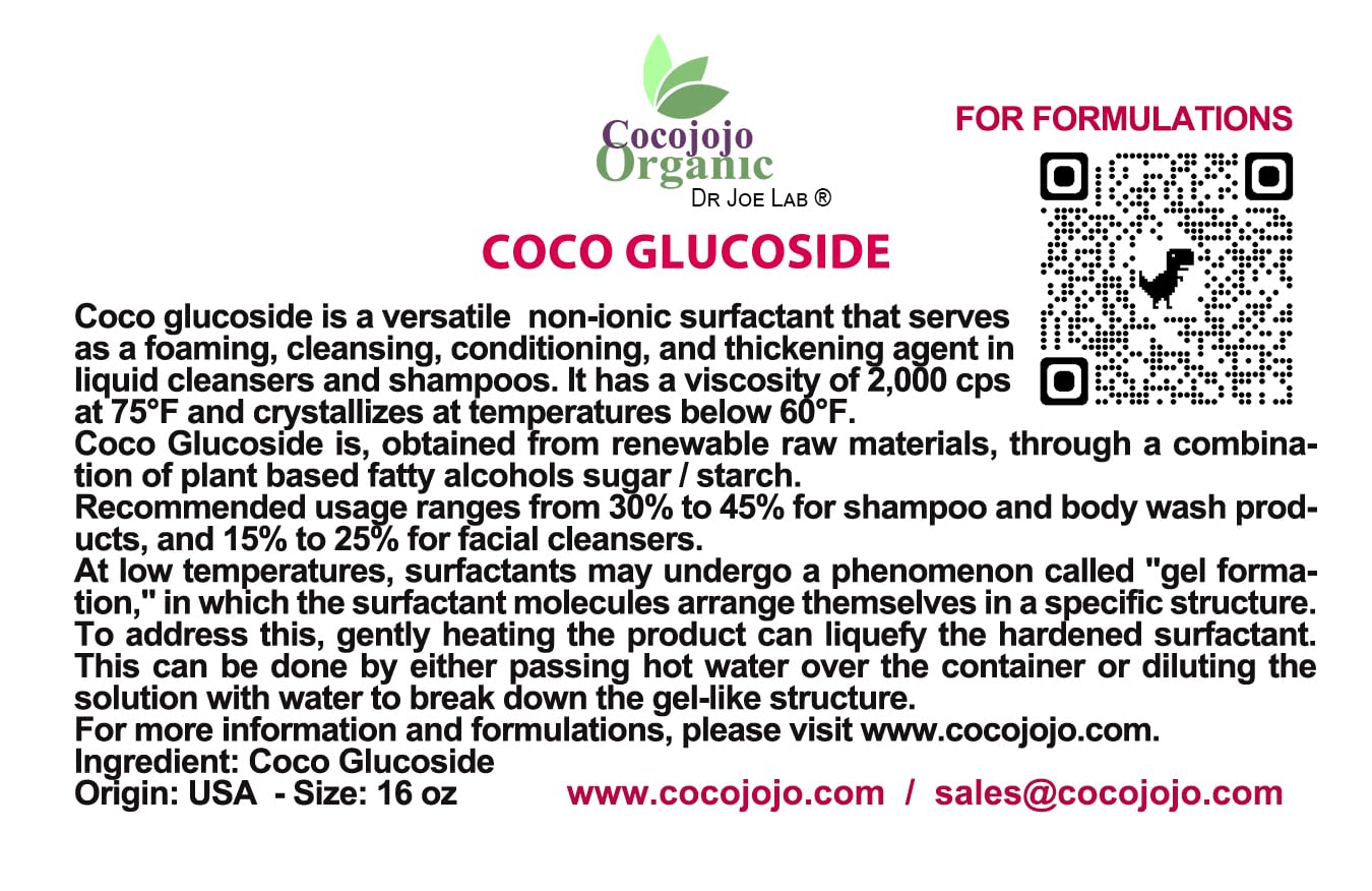 Cocojojo Coco Glucoside, mise en mousse pour bain moussant.