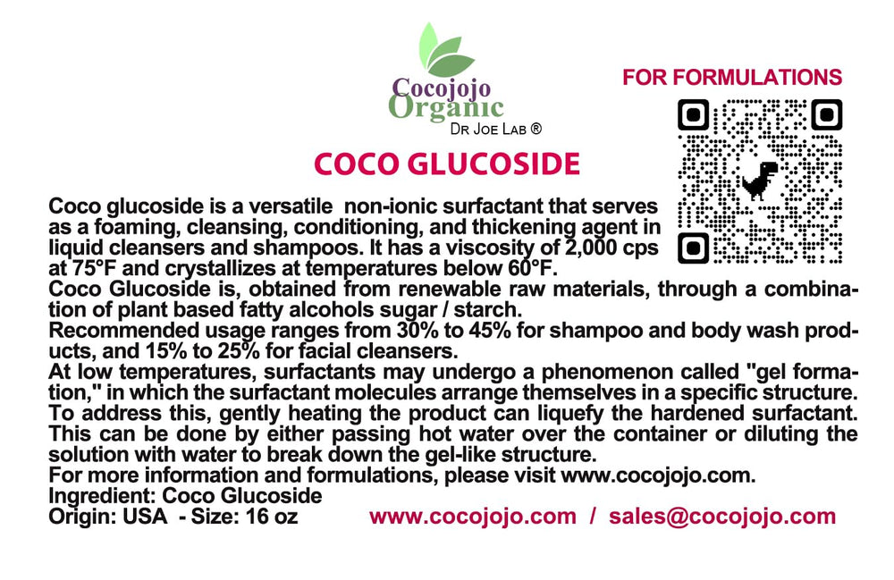 Cocojojo Coco Glucoside, mise en mousse pour bain moussant.