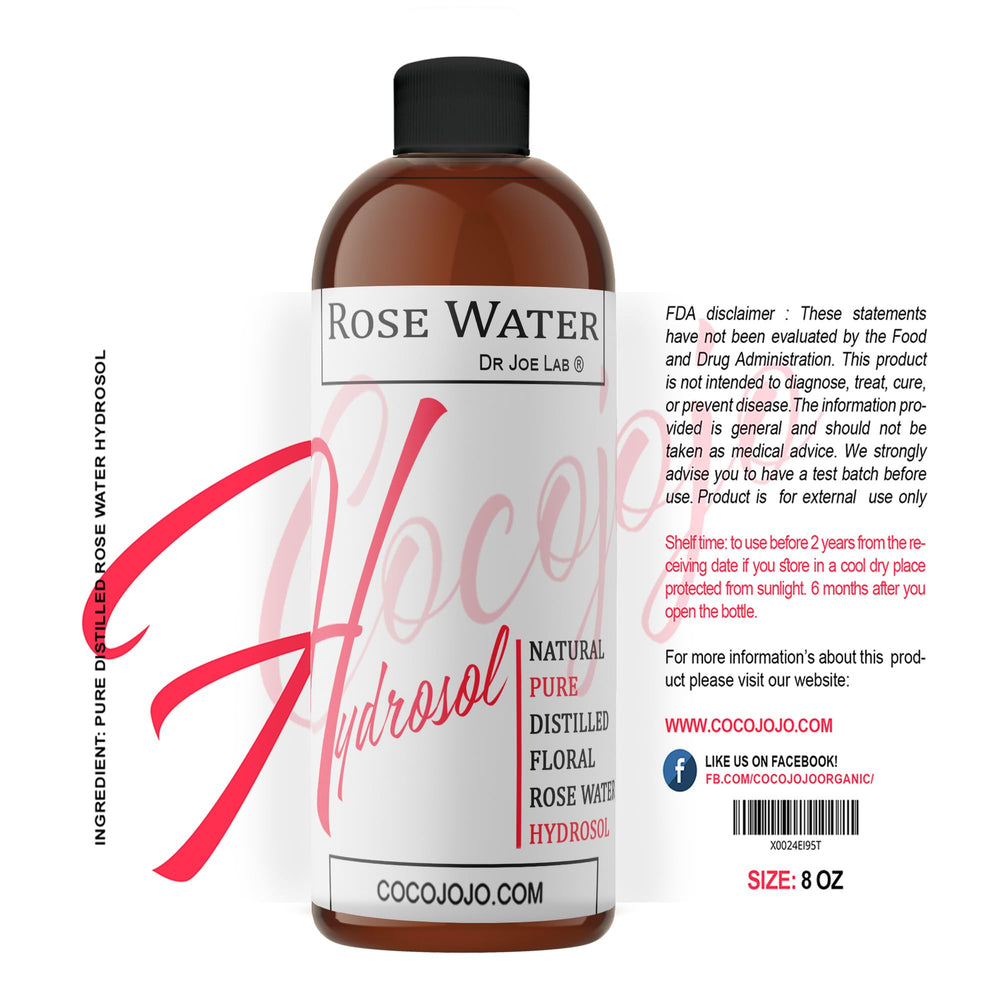 Cocojojo Rose Hydrosol : spray corps et bain pour une peau parfumée légère.