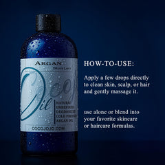 Huile Cocojojo d'Argan sans arôme, usage quotidien doux.