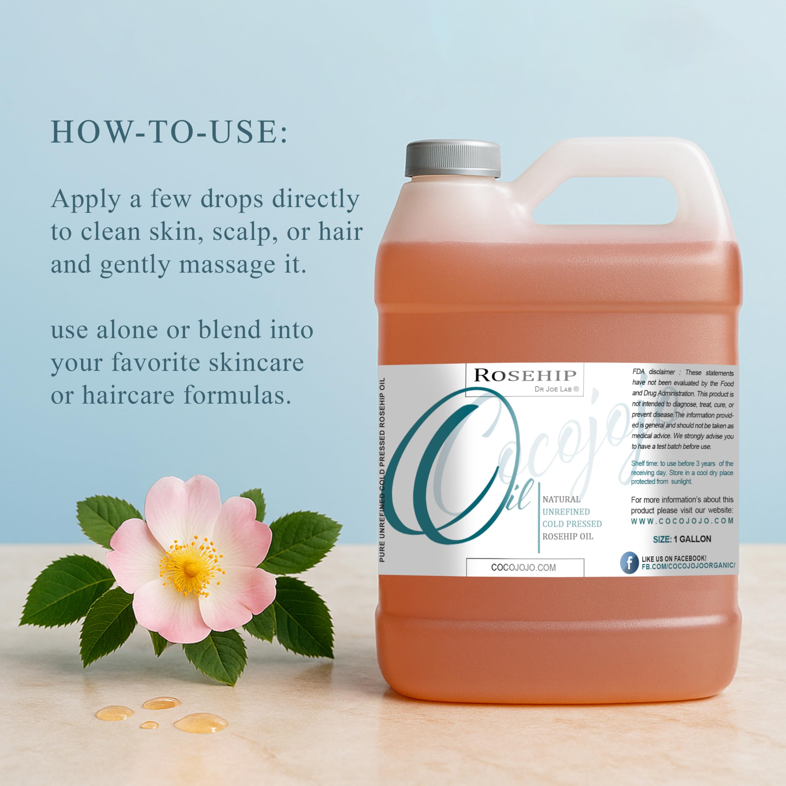Cocojojo Rose Musquée soutient la barrière cutanée et l'hydratation.