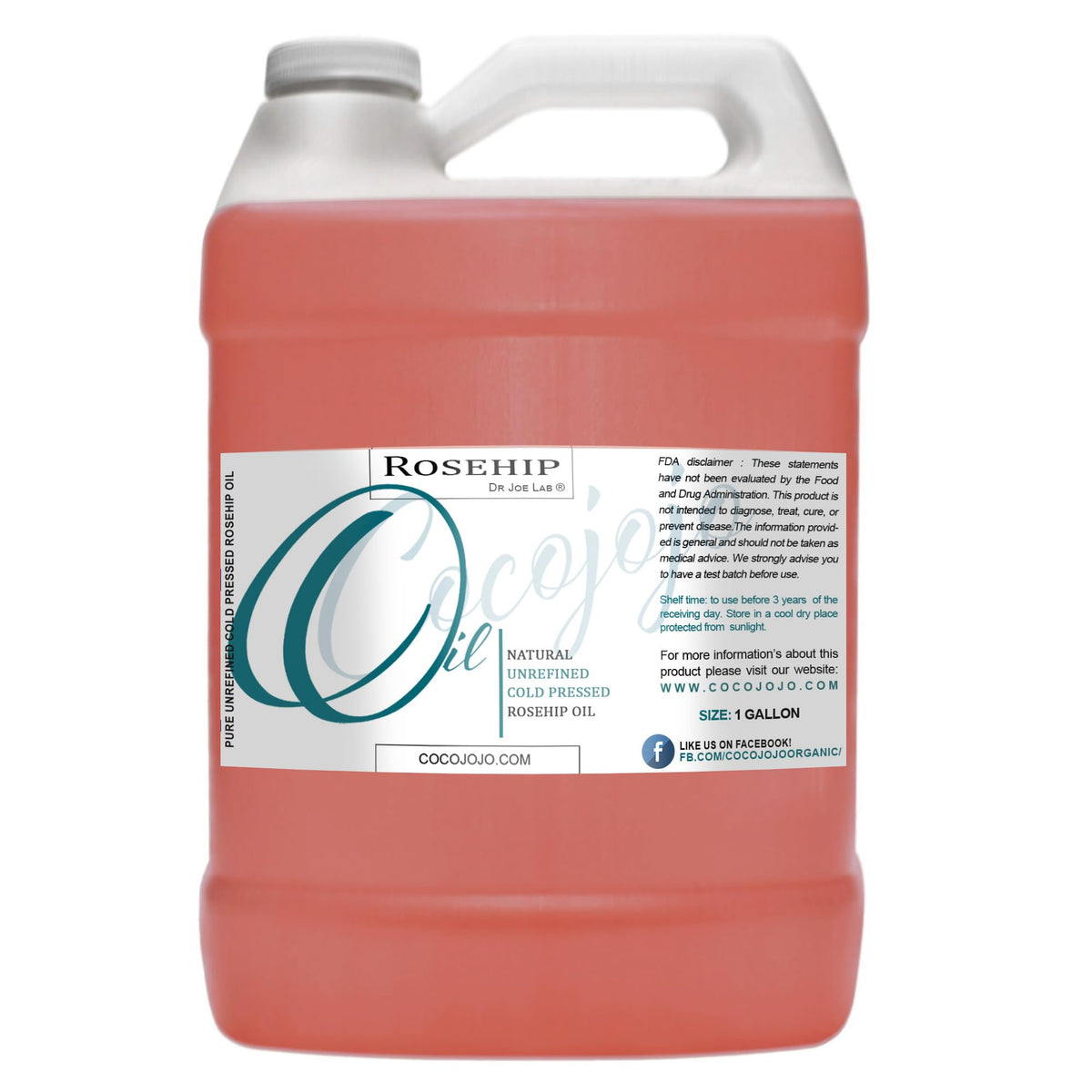 Huile Cocojojo Rose Musquée pour le visage, hydratation en profondeur.