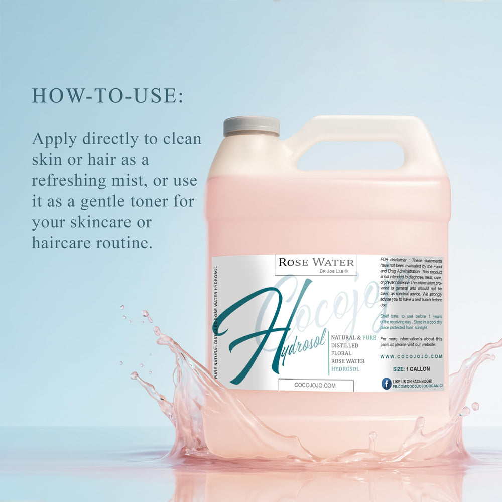 Cocojojo Rose Hydrosol sans alcool: soin léger et pur