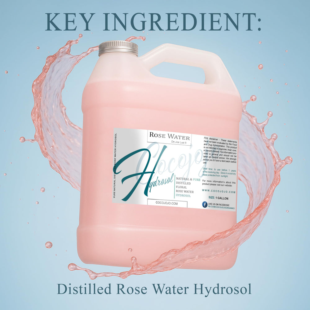 Cocojojo Rose Hydrosol tonique visage sans alcool pour peau douce