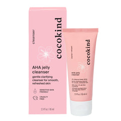 Cocokind Nettoyant Gel AHA, bouteille prête à l’emploi, nettoyage en douceur.