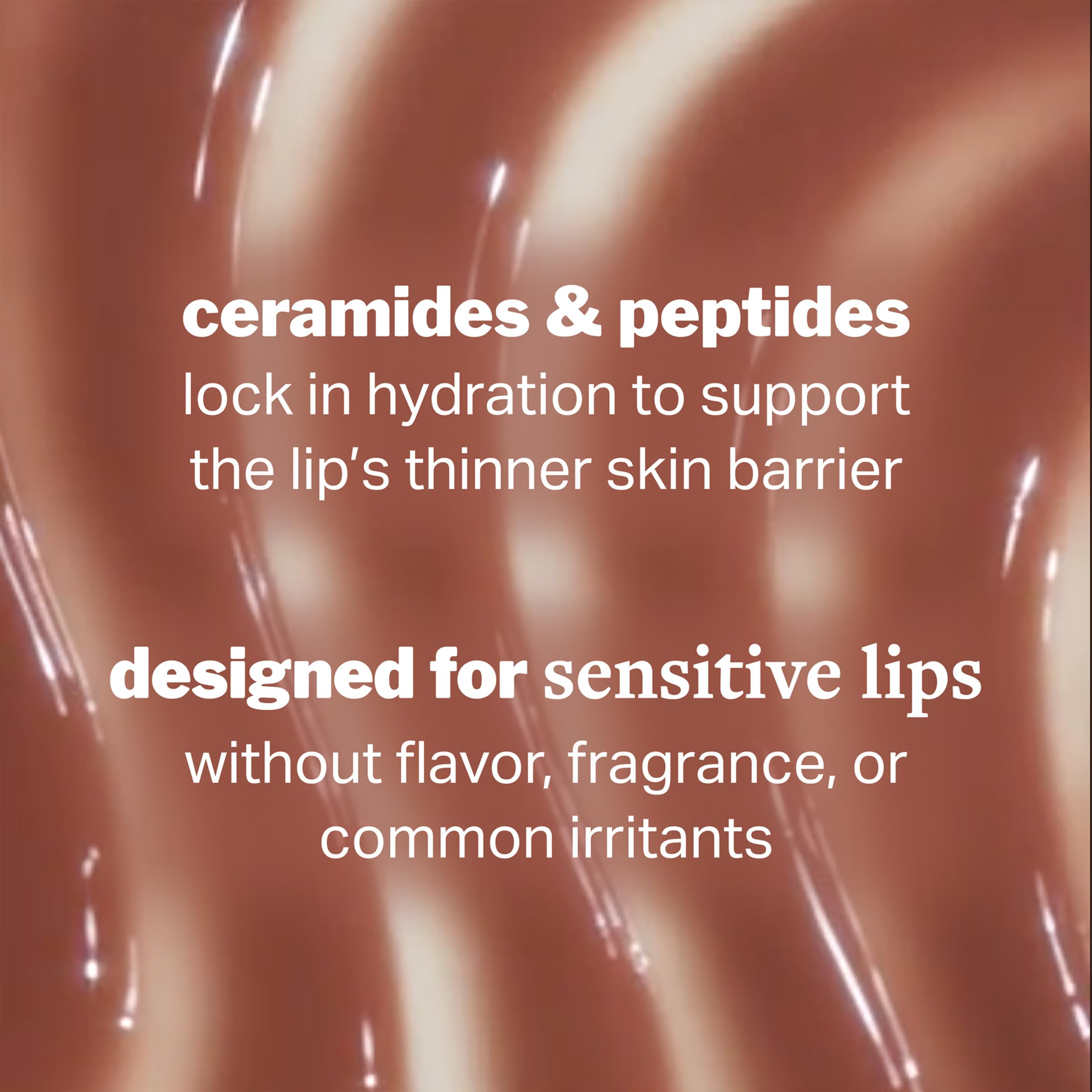 Cocokind baume-lèvres ceramide teintes naturelles pour un fini discret et luisant.