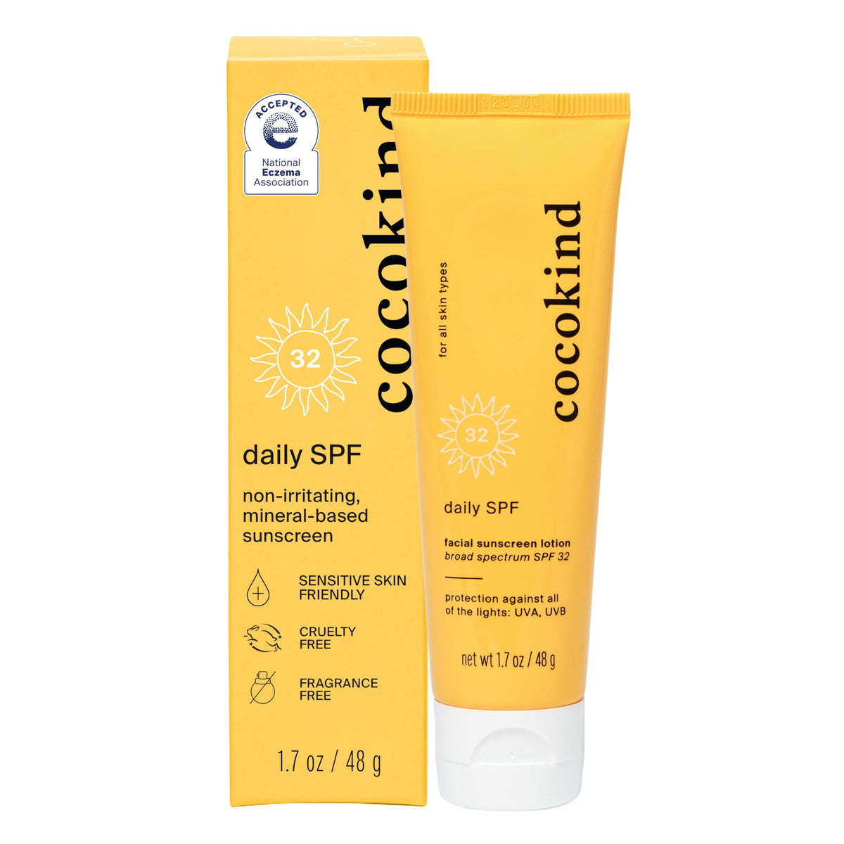 Cocokind Daily SPF – bouteille prête pour une protection quotidienne.