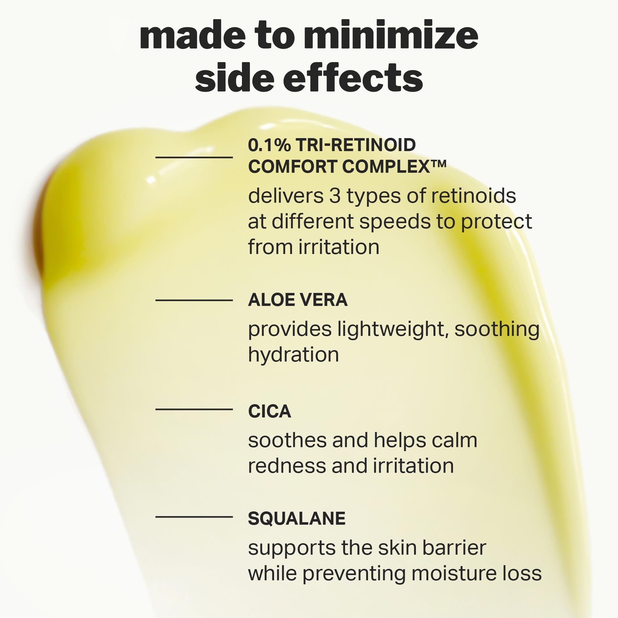 Formulation douce avec aloe et cica, soutien de la barrière cutanée.