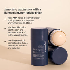 10% AHA: exfoliation douce pour texture plus homogène.