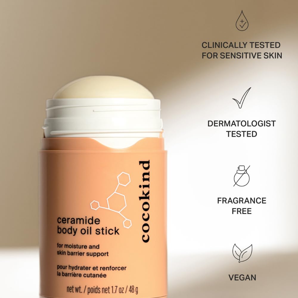 Stick Cocokind sur peau sensible, absorption rapide