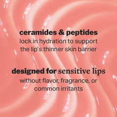 Texture nourrissante Cocokind adaptée aux lèvres sensibles et à la barrière délicate.