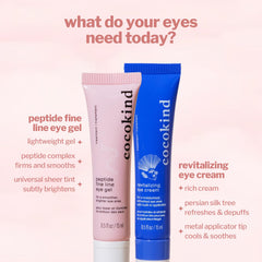 Traitement yeux Cocokind anti-âge, amélioration visible du contour.