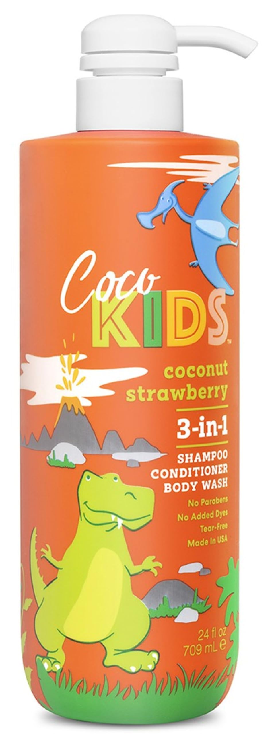 Bouteille Cocokids 3-en-1 prête pour le bain et la douche.