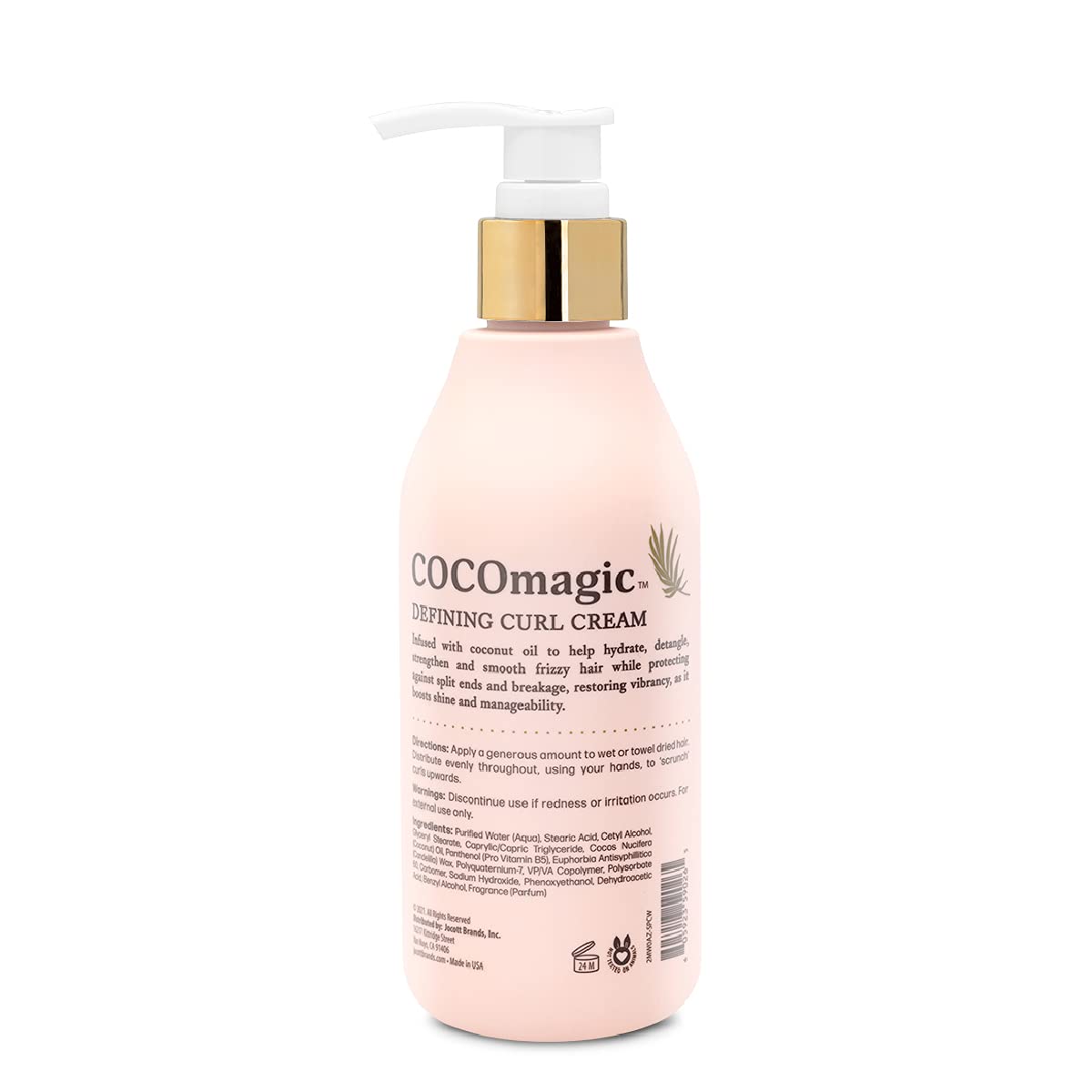Texture crémeuse de Cocomagic en gros plan, douceur et démêlage potentiels.