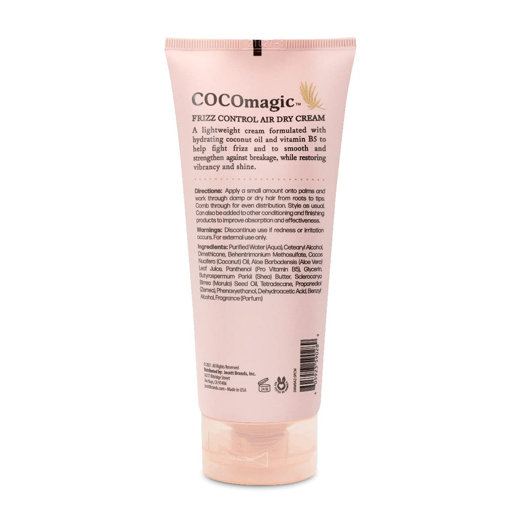 Cocomagic Crème Sèche Frizz Control - application simple pour cheveux lisses.