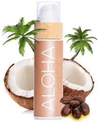 COCOSOLIS ALOHA, bouteille d'huile bronzante prête à l'emploi et hydratante.