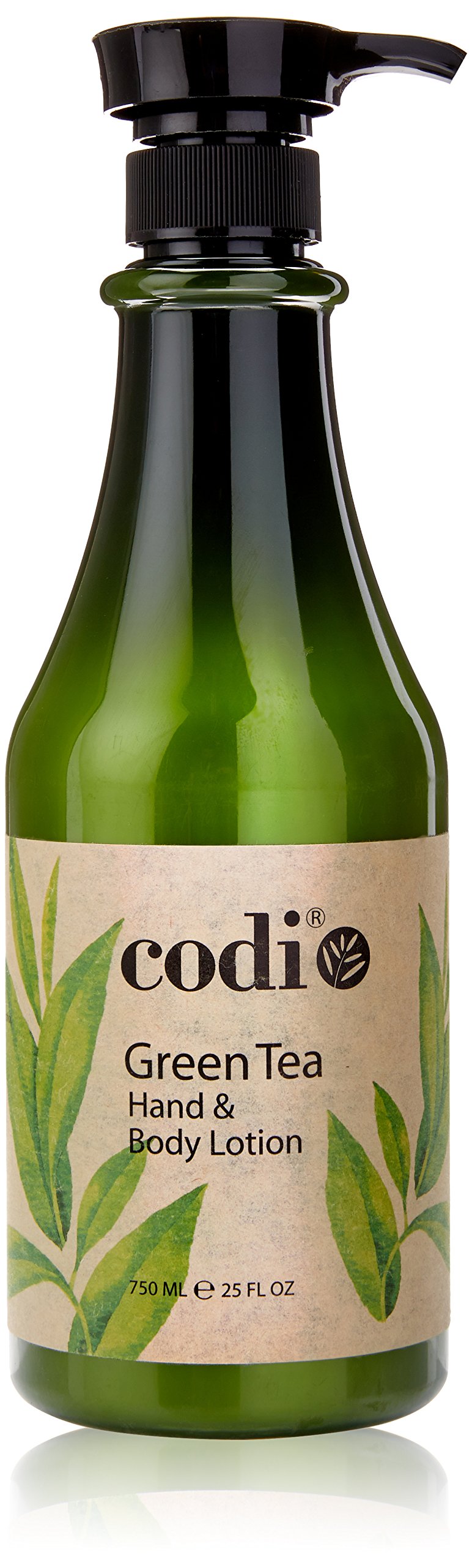 CODi Hand and Body Lotion bottle with green tea fragrance for daily hydration.