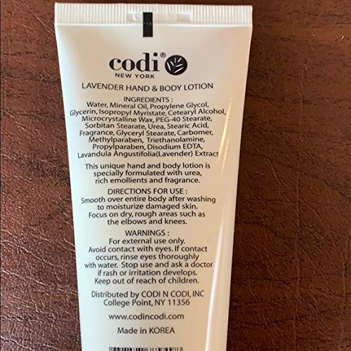 Absorption rapide CODi Lotion Lavande, peau souple en quelques instants.