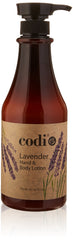 CODi lotion mains et corps lavande, hydrate la peau sèche durablement.