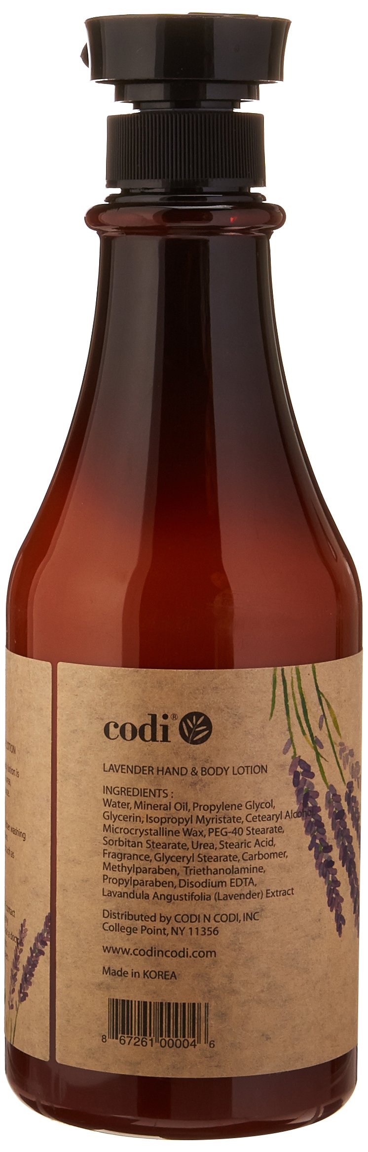 CODi lotion lavande, parfum apaisant pour une routine soin quotidienne.
