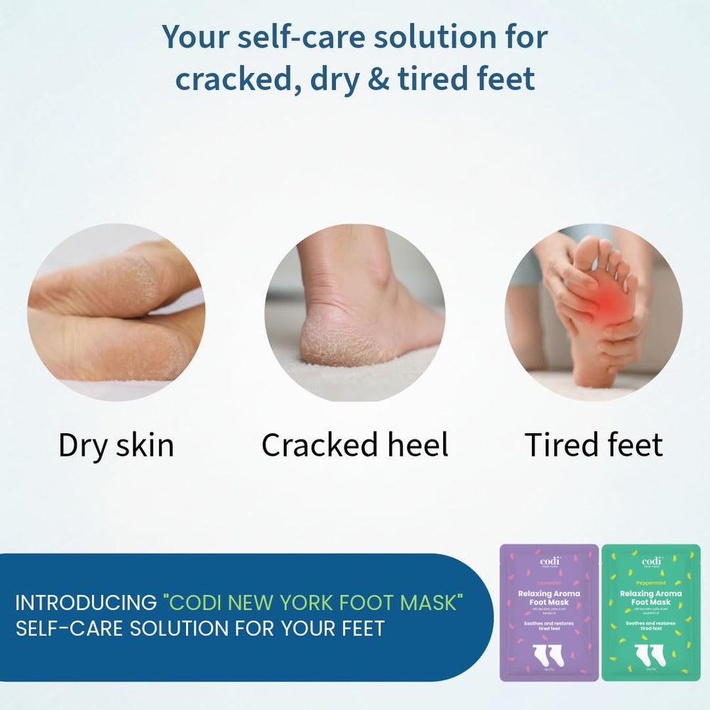 Codi New York ingrédients soin pieds: karité et jojoba hydratants.