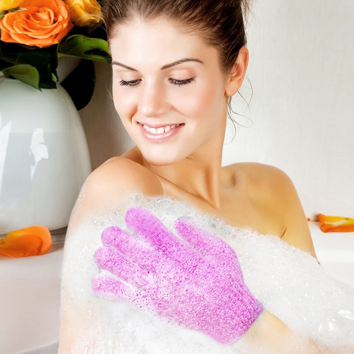 Gants Codream : design double-face pour exfolier et masser