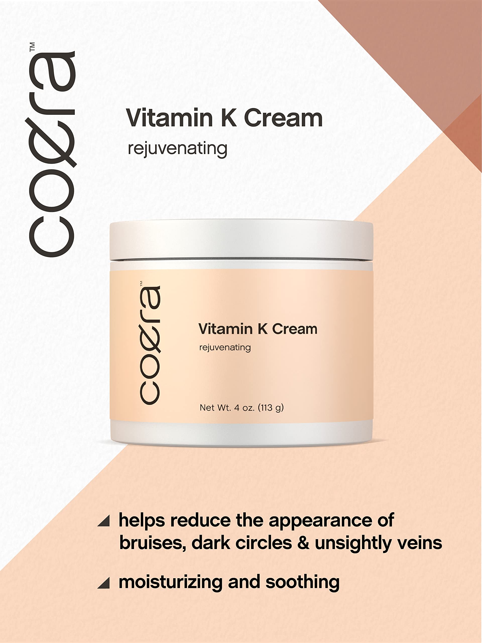 Emballage Coera Vitamine K sans parabènes et sans SLS