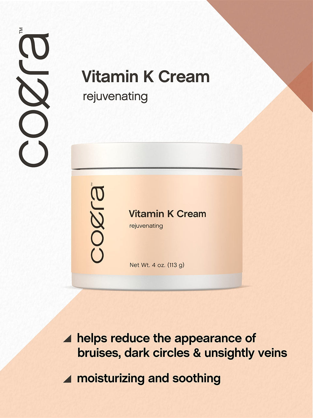 Emballage Coera Vitamine K sans parabènes et sans SLS