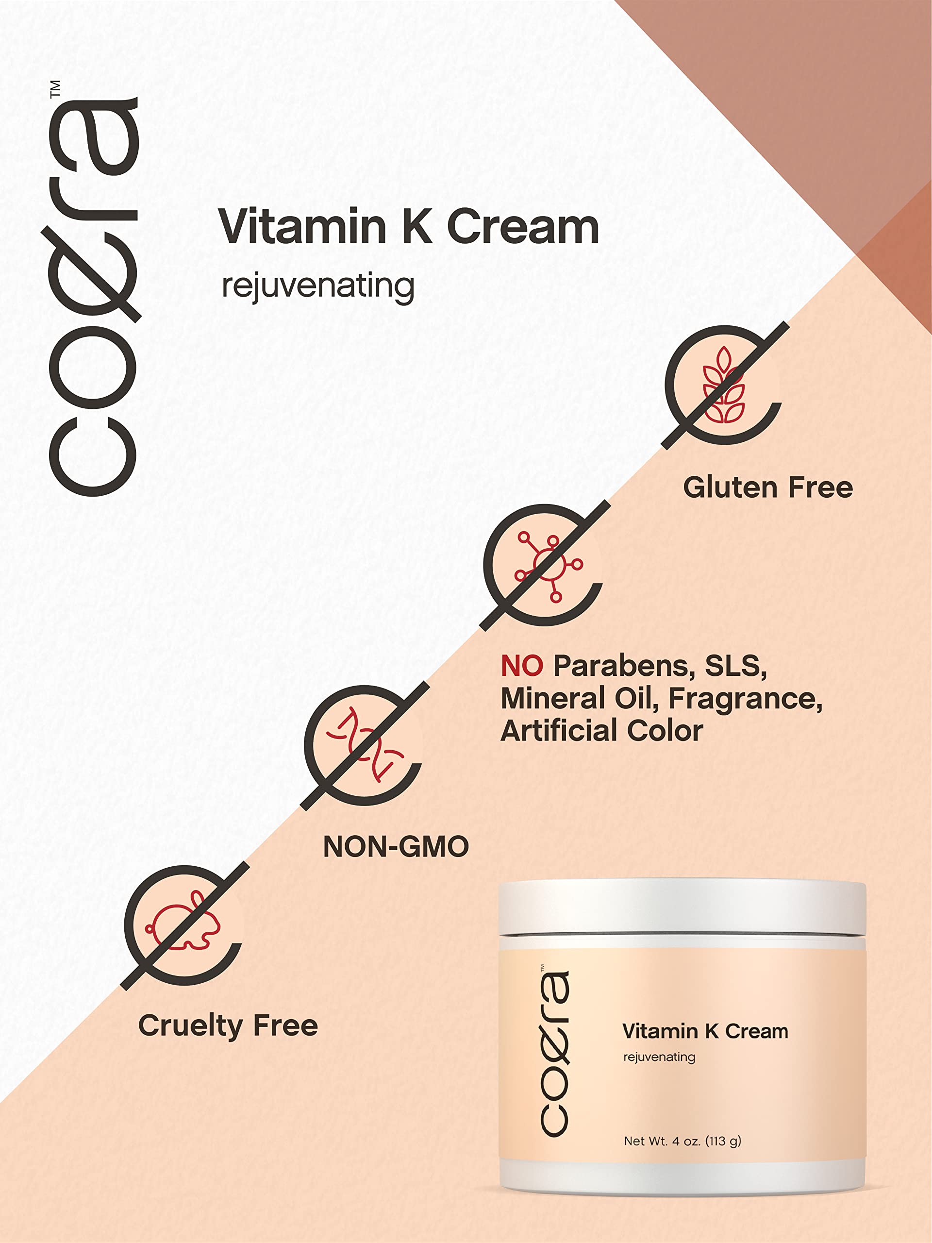 Massage léger avec Coera Vitamine K sur le contour du visage