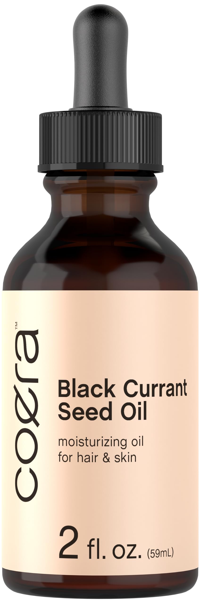 Coera huile de graine groseille noire en flacon, idéale pour hydrater cheveux et peau.