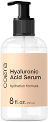 Sérum Hyaluronique Coera, bouteille 8 oz, hydratation légère pour le visage.
