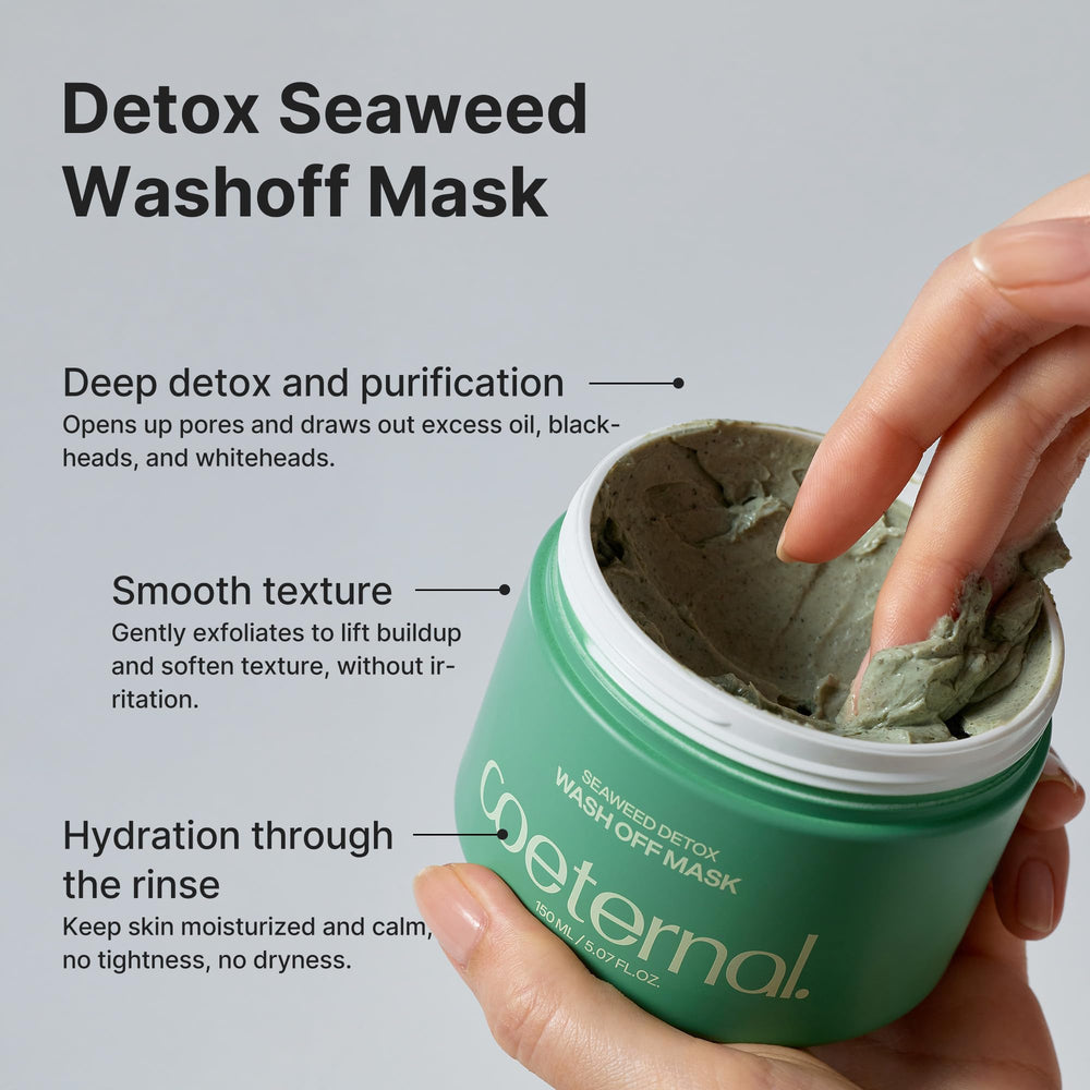 Coeternal Seaweed Détox Masque: nettoyage en profondeur adapté peaux sensibles.