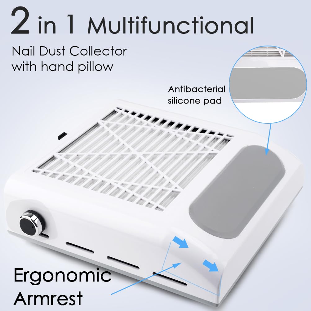 Entretien facile: nettoyage rapide du filtre et de la surface de travail.