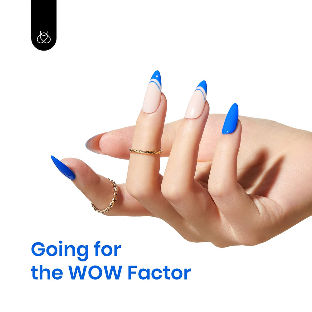 Coffret Beetles Gel Polish bleu, cadeau idéal pour les passionnées du design des ongles