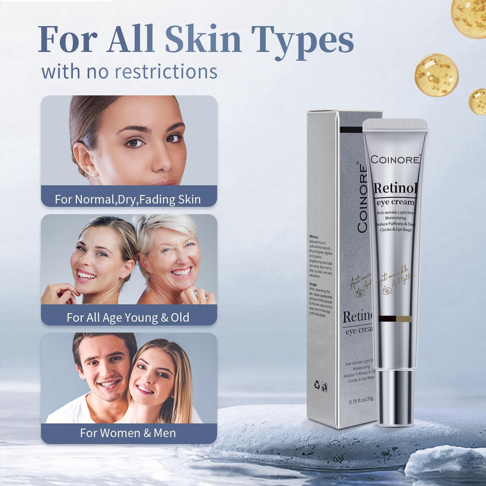 Coinore Contour Yeux Rétinol – atténue les ridules et convient à tous les types de peau