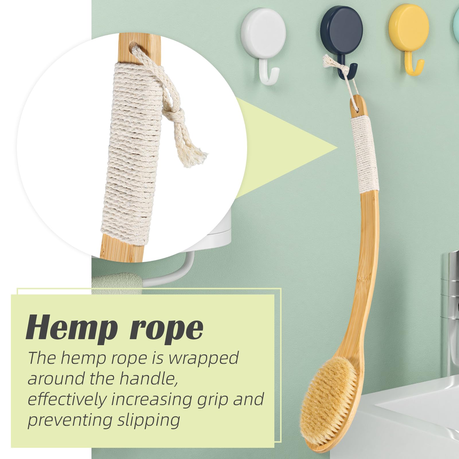 Coinpotia design-ergonomique: brosse-dos confortable pour une expérience de douche.