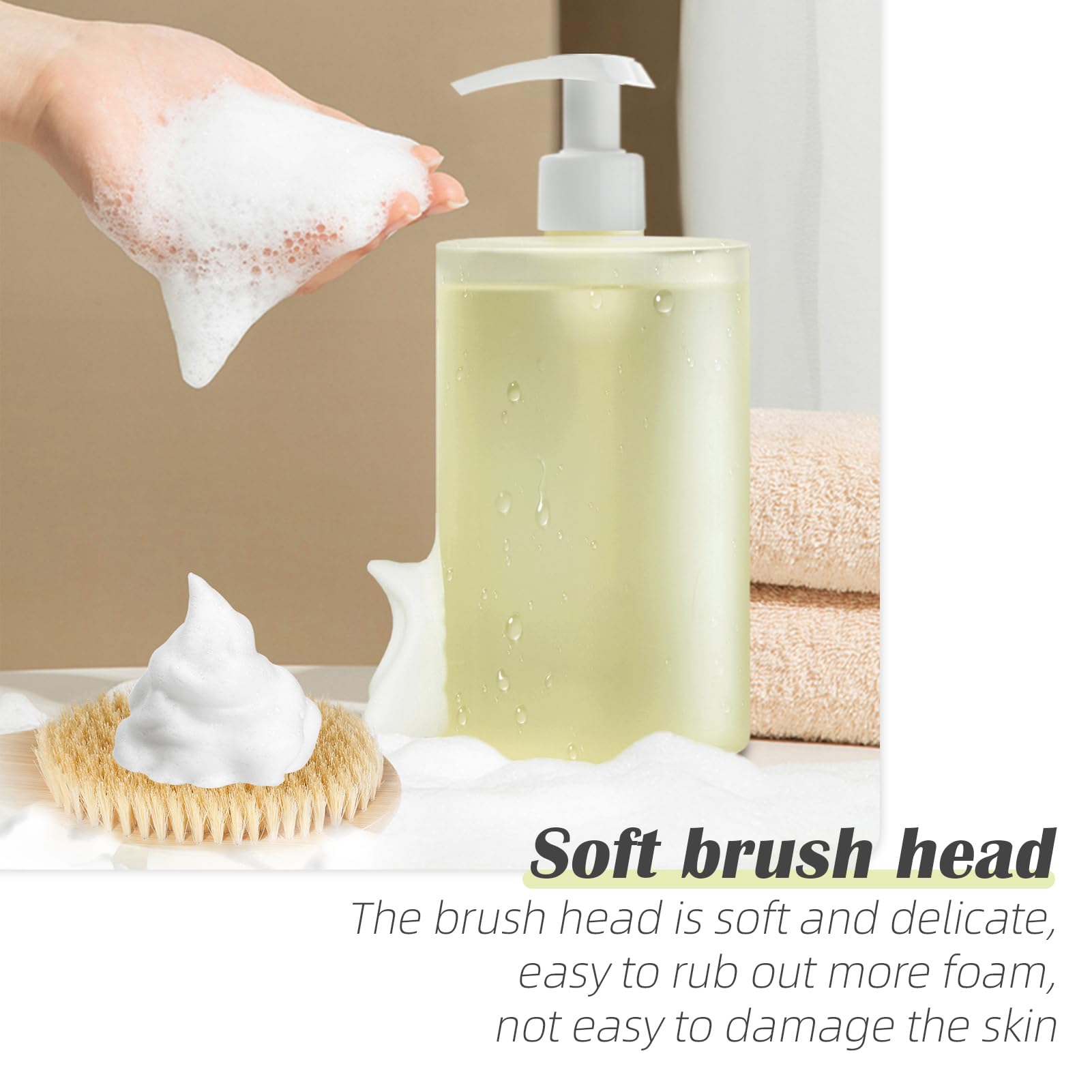 Coinpotia utilisation-humide-ou-seche: brosse polyvalente pour corps.