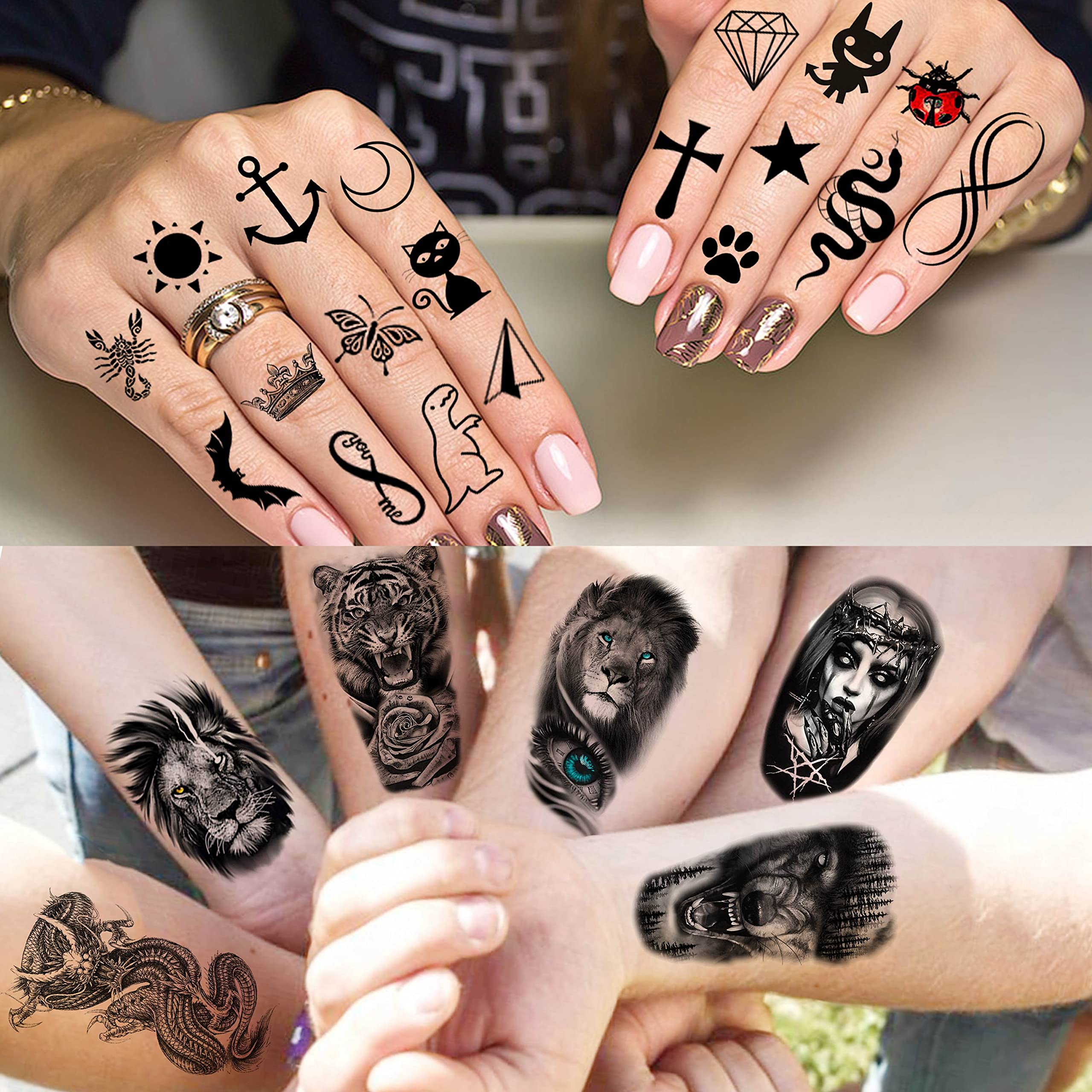 Application rapide avec eau pour tatouages temporaires COKTAK.