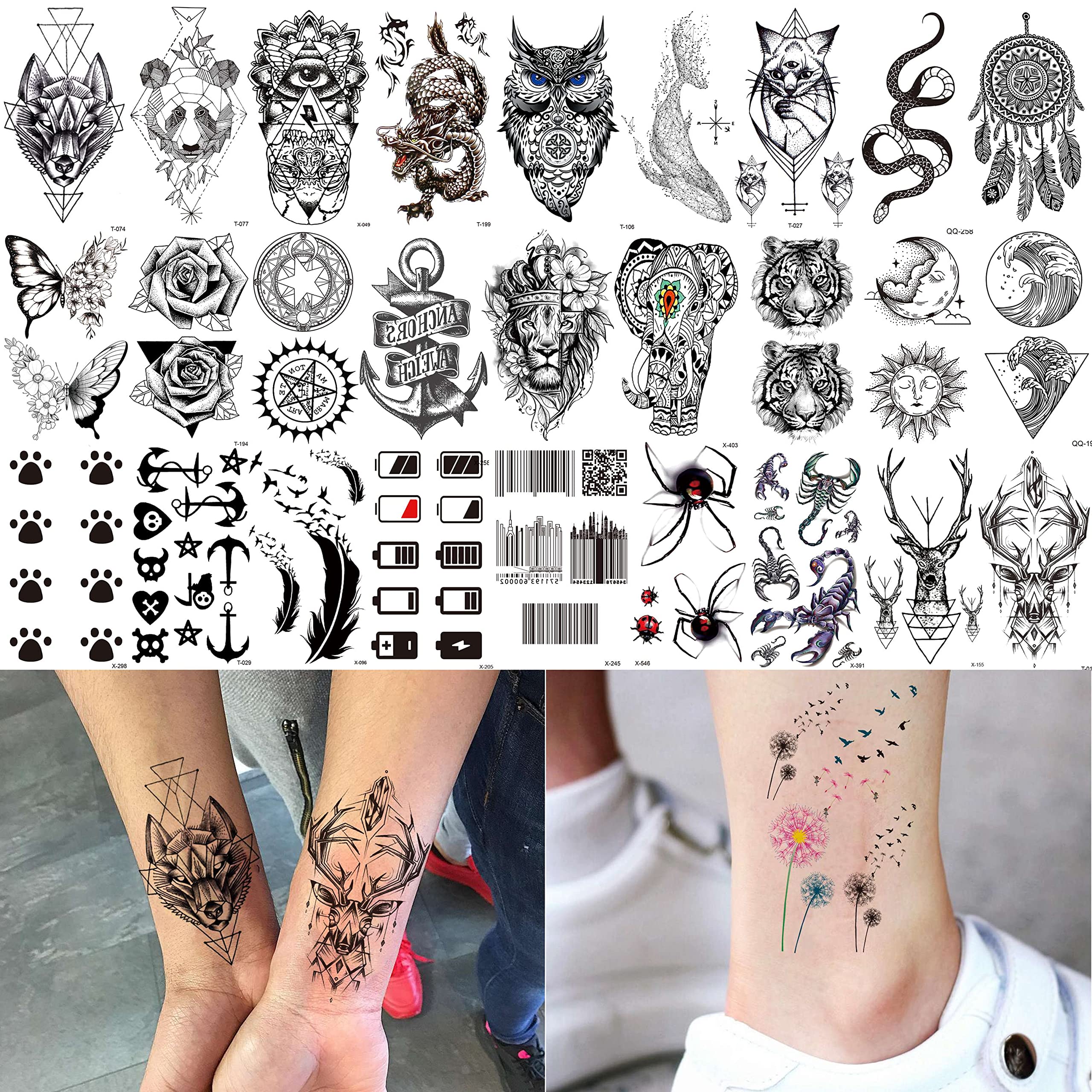 Motifs noirs variés COKTAK pour personnaliser le style sans effort.