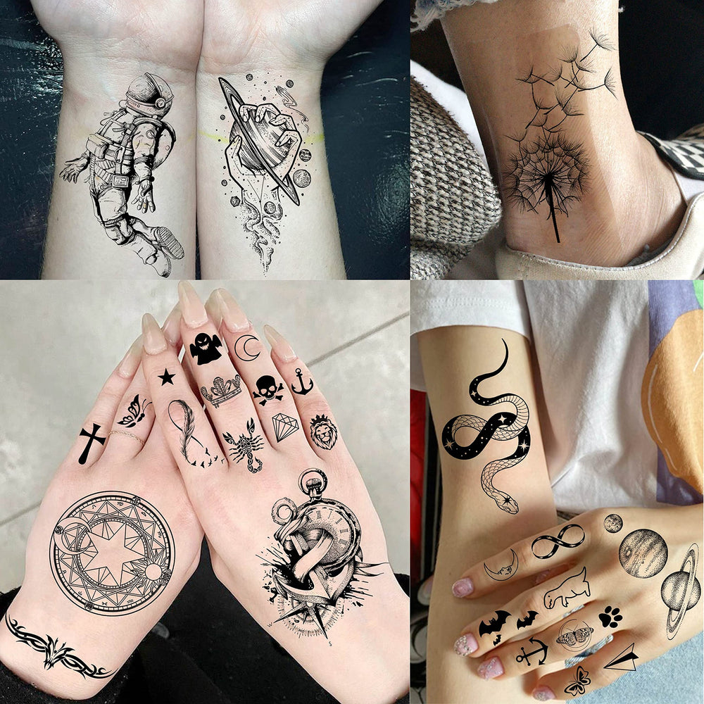 Enlèvement facile avec huile bébé sur tatouages temporaires COKTAK.