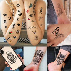 Tatouages temporaires COKTAK réalistes pour un look naturel et élégant.