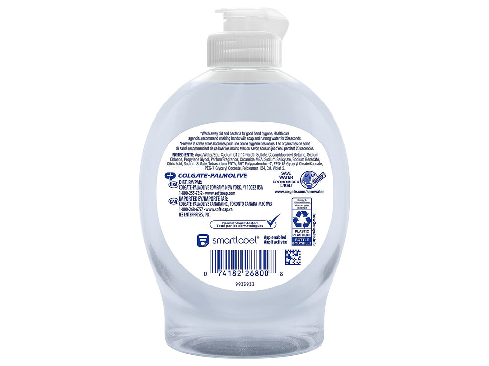 Colgate Softsoap Aquarium Series six-pack packaging shown for easy refills.