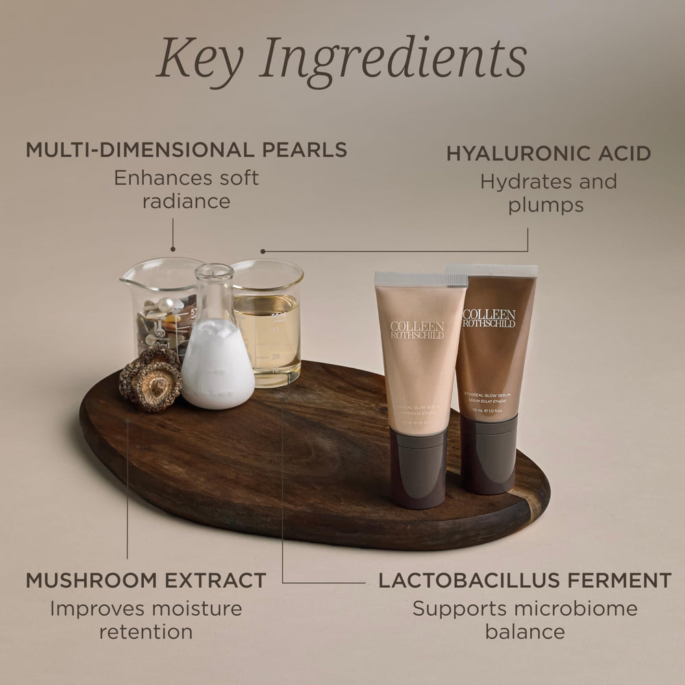 Colleen Rothschild Ethereal Glow Serum – champignon aide à retenir l’humidité durablement.