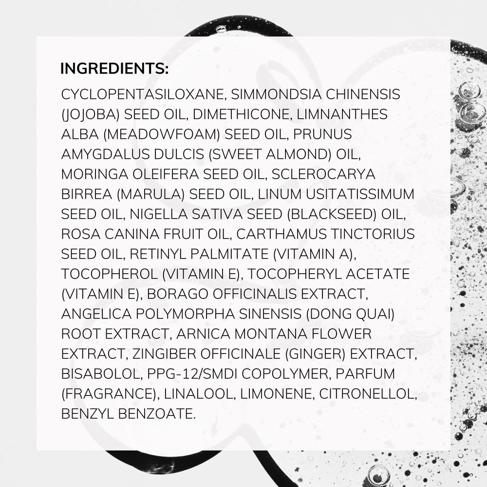 COLLEEN ROTHSCHILD huile-visage N°9 - rituel quotidien nourrissant sans résidu gras.
